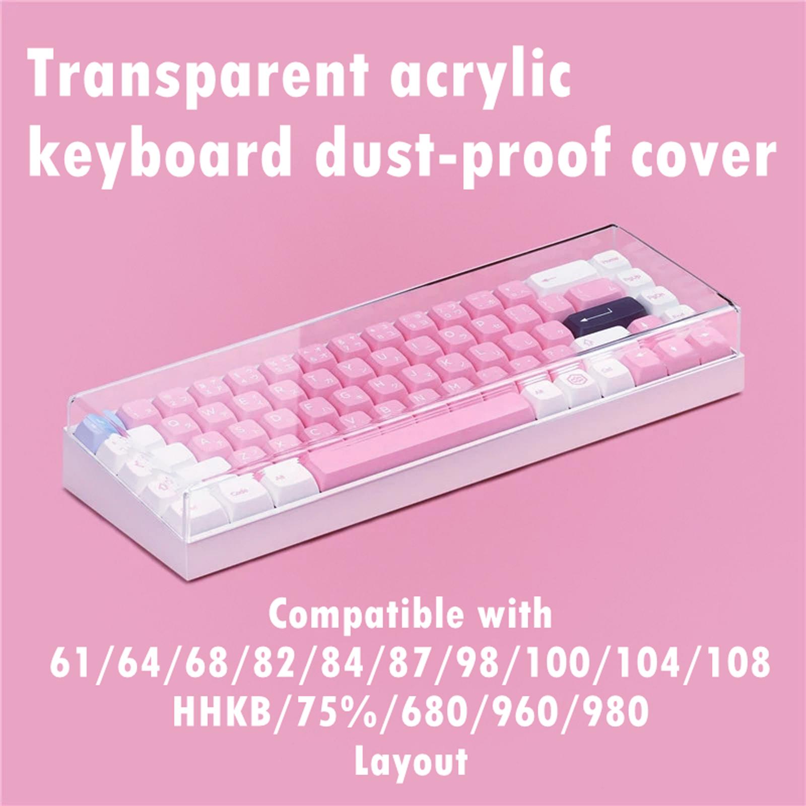 Keyboard Gaming Transparent - Capa protetora contra poeira para teclado,