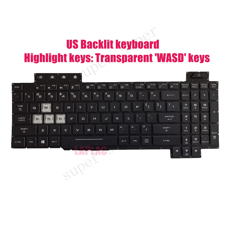 Gaming Keyboard Asus - Teclado retroiluminado SSS+ US para ASUS