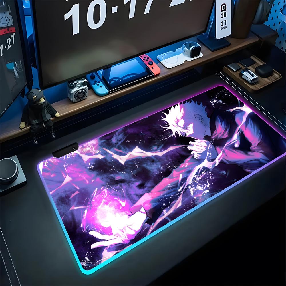 Gaming Keyboard No Rgb - Mouse Pad Gamer RGB Anime Jujutsu