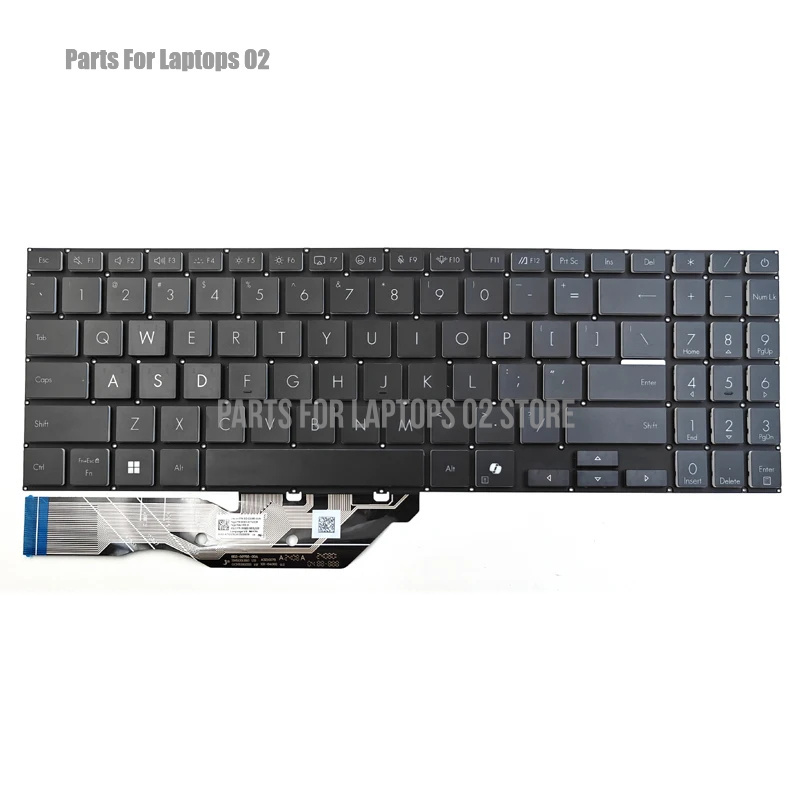 Gaming Keyboard Asus - Teclado de Laptop US Retroiluminado Novo