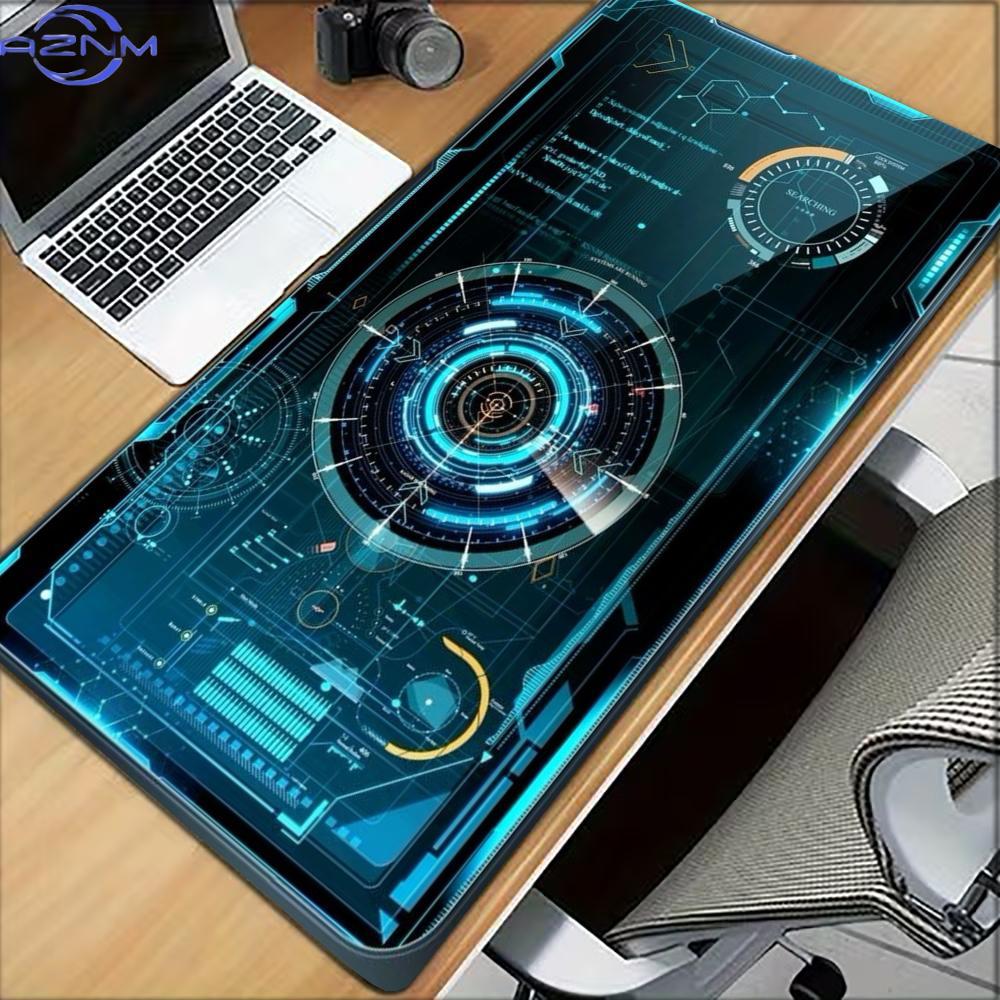 Gaming Keyboard Typewriter - Mousepad Gamer Sci-Fi Tech com Base