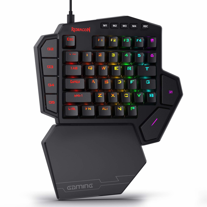 Redragon K585 DITI Teclado mec - Gaming Keyboard 1 Hand avaliação e preço