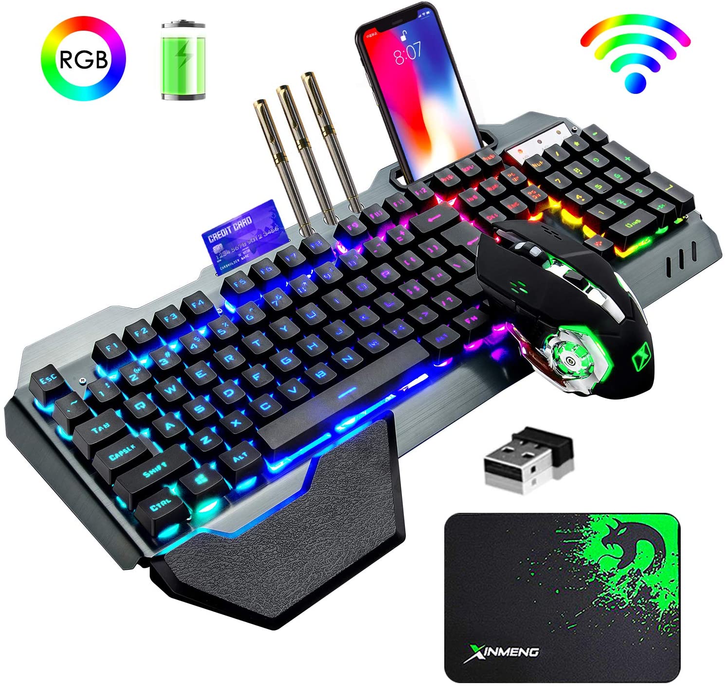 Combinação de teclado e mouse  - Gaming Keyboard Ergonomic avaliação e preço