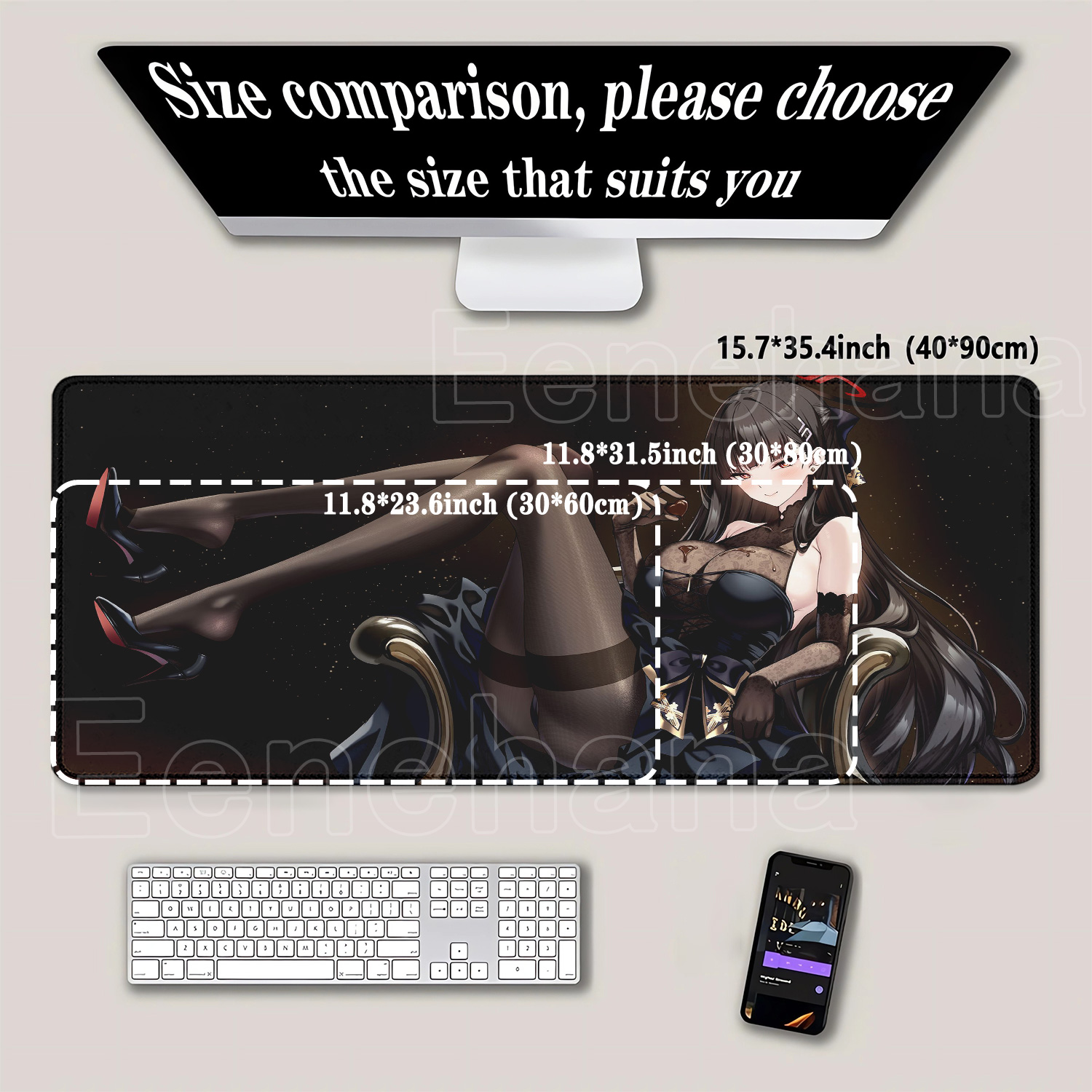 Mouse Pad Gamer Blue Archive T - Gaming Keyboard Typewriter avaliação e preço