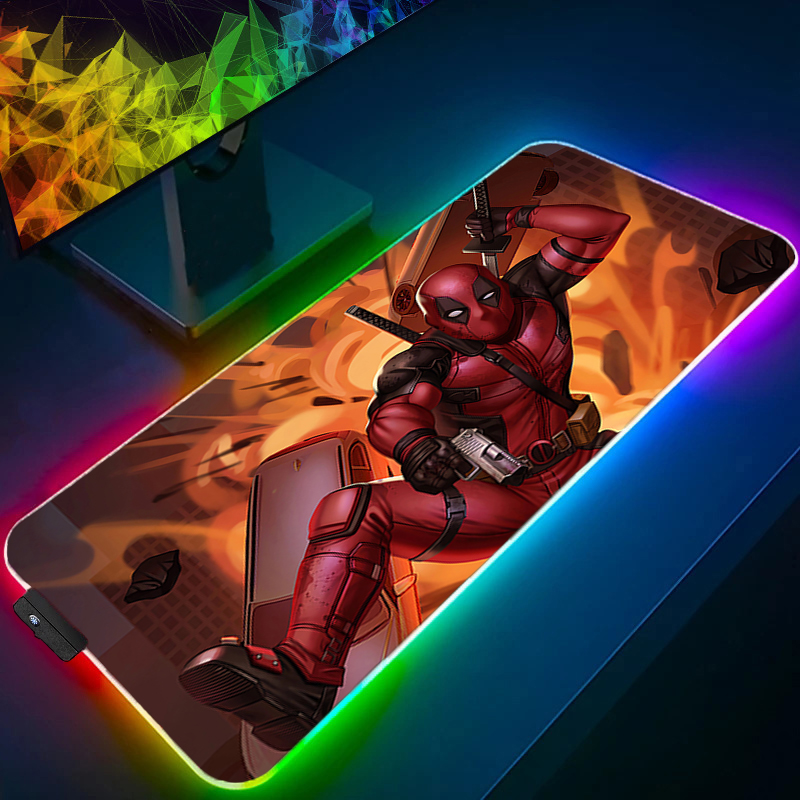 Led mouse pad jogos backlight  - Gaming Keyboard No Rgb avaliação e preço
