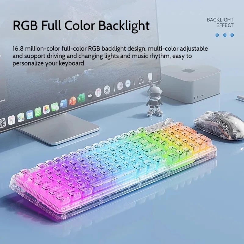 Conjunto de Teclado e Mouse Bl - Keyboard Gaming Transparent avaliação e preço