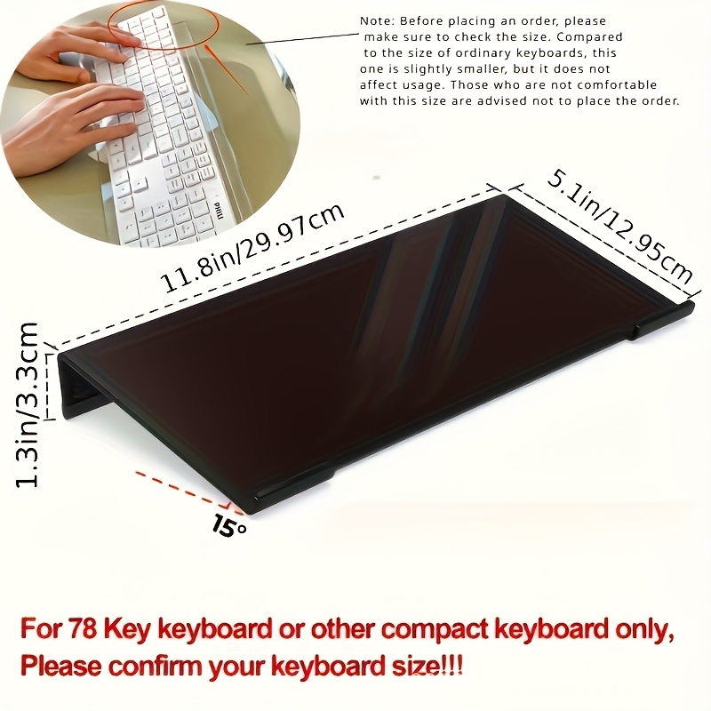 Suporte de teclado acrílico, o - Gaming Keyboard Ergonomic avaliação e preço