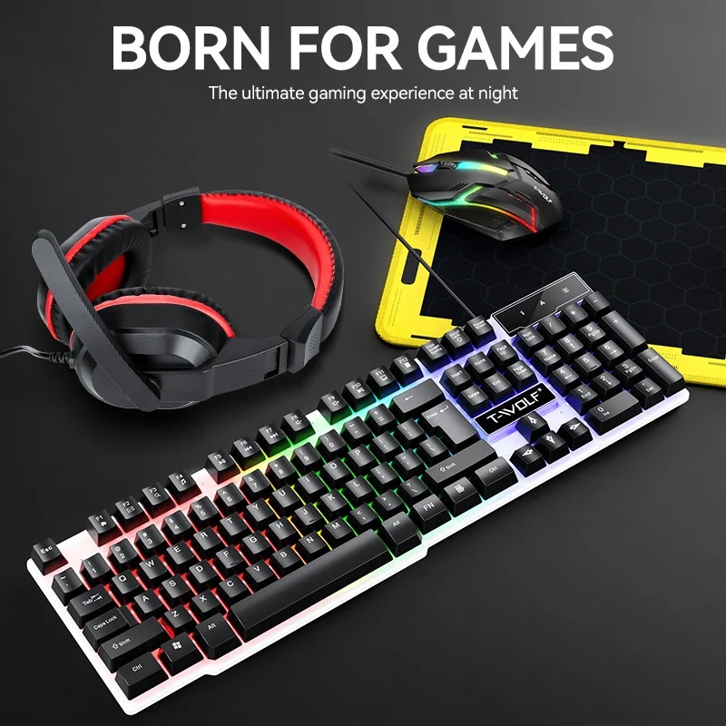 NOVO Conjunto de Teclado e Mou - Gaming Keyboard Mouse Combo avaliação e preço