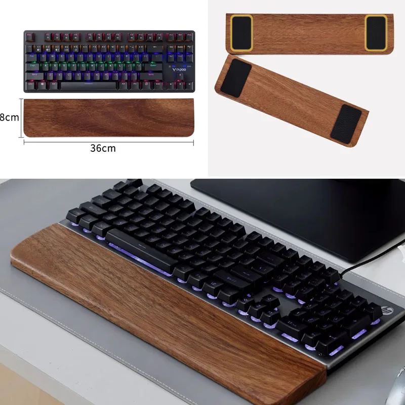 Teclado de madeira maciça desc - Gaming Keyboard Mouse Combo avaliação e preço
