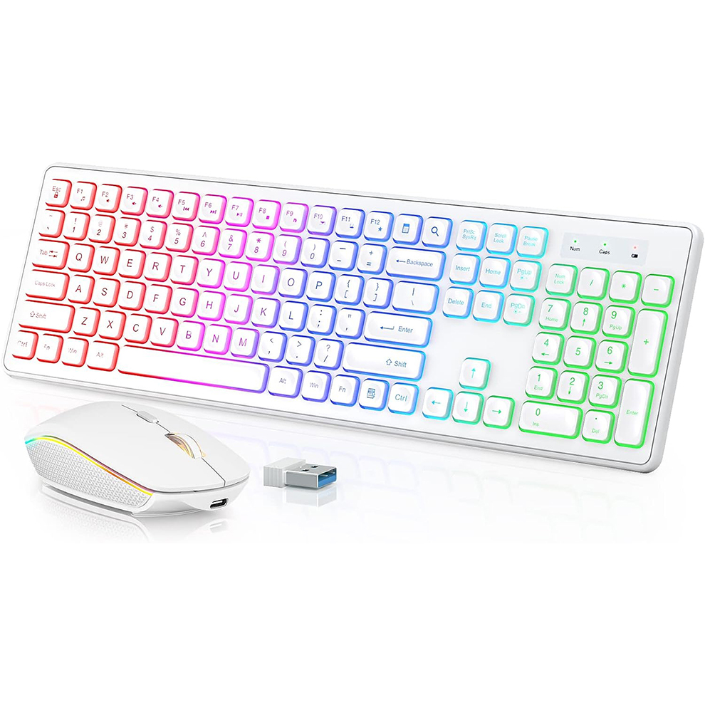 Teclado e mouse sem fio retroi - Gaming Keyboard That Is Quiet avaliação e preço